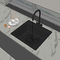 Vegetable washing basin 3d model