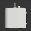 Portable White Bluetooth Speaker with Multiple Knobs Control Panel and Handheld Handle Design
