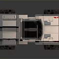 Futuristic Off Road Vehicle Design With Open Cabin Large Tires LED Lights And Red Accents