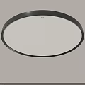 Modern Round Ceiling Light with Black and White Frame AXA Design 3d model