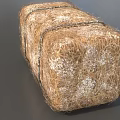 Decorative Rustic Hay Bale Garden Ornament Tied With Rope For Outdoor Garden Decoration