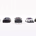 Audi Car Models Display Featuring Different Styles And Brand Logo Collection 3d model