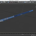 Gun pike halberd war halberd spear war spear ge game weapon cold weapon long handle weapon simple model low model low face several times era weapon 3d model