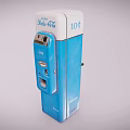 Retro Blue Coca-Cola Commercial Vending Machine With Classic Design For Business Use