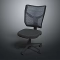 Ergonomic Office Chair With Mesh Backrest Padded Seat And Wheeled Base
