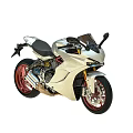 Sleek Silver Sport Motorcycle With Red Wheels And Black Seat Design