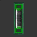 Wooden Decorative Architectural Component With Arch Structure Ornate Columns And Intricate Carved Details