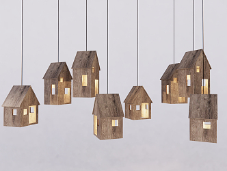 Nordic chandelier 3d model