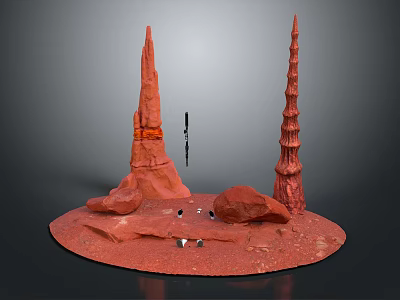 Rock Block Rock Block Rock Specimen Boulder Big Stone Block Rock Stratum Rock Stratum Rock Stratum Rock 3d model
