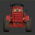 Vintage Red CASE Tractor With Black Seat Steering Wheel And Worn Tires