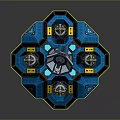 Turret Turntable Railgun Sci-fi Tower Defense Game Tower Defense Sci-fi Turret Game Turret Game Battery 3d model