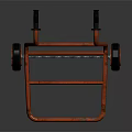 Red Hand Truck With Wheels And Handle For Moving Heavy Items