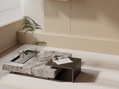 Modern coffee table model