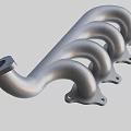 Industrial Equipment High Quality Metal Curved Pipes Durable With Mounting Holes