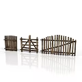 Rustic Architectural Wooden Fences And Gates With Traditional Design Details