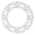European-style lamp panel gypsum component carved 3d model