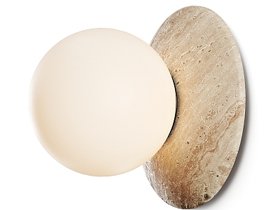 Glass marble wall lamp model