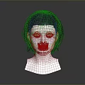 White Human Head Mannequin With Short Black Hair Displaying Clear Facial Features