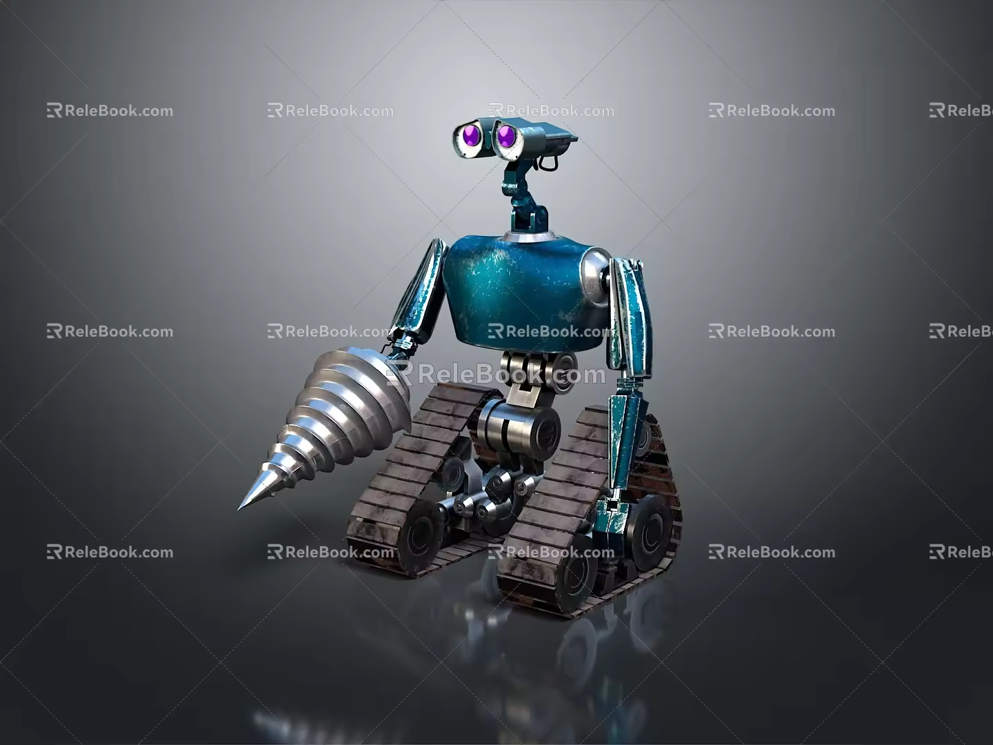 Robot Assistant Small Robot Butler Robot Butler Figure Game Figure 3d model