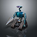 Robot Assistant Small Robot Butler Robot Butler Figure Game Figure 3d model