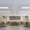 Modern Classroom School Recording Classroom 3d model