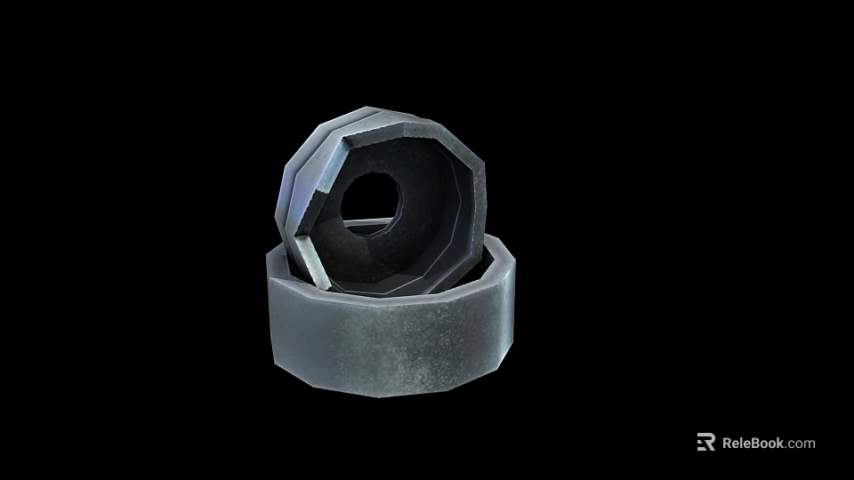 High Strength Metal Hex Nuts Hardware Tools For Industrial Fastening Applications 3d model 