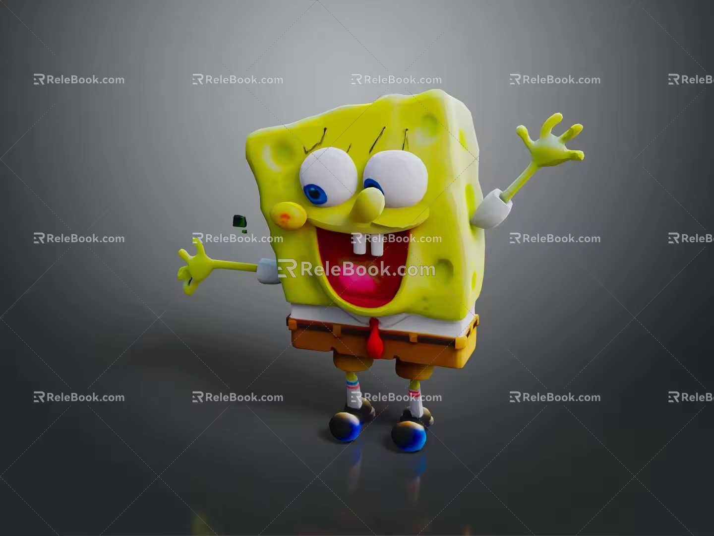 Spongebob Cartoon Spongebob Animation Spongebob Anime Spongebob Little Monster Little Monster 3d model