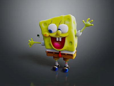Spongebob Cartoon Spongebob Animation Spongebob Anime Spongebob Little Monster Little Monster 3d model