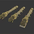 Industrial Metal Pipe Equipment With Brackets And Connectors For Machinery