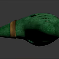 Elegant Green Ceramic Ocarina With Golden Ring Musical Instrument For Daily Use