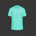 Argentina Soccer Jersey With Blue And White Stripes And Number 10