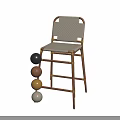 Modern Woven Rattan Bar Stool With Wood Tone Frame Multiple Color Options For Kitchen Bar