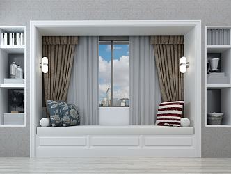 Modern Bay Window Simple Bay Window 3d model