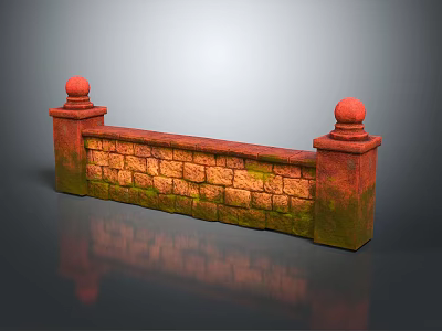 modern city wall ancient city wall 3d model