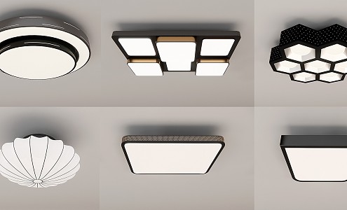 modern ceiling lamp 3d model