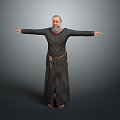 Wise Old Man Old Man Ancient Old Man Ancient Wise Warlock Taoist priest wizard mage 3d model