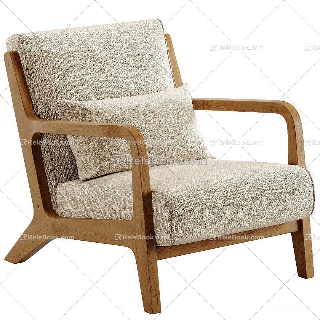 Modern single chair 3d model