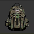 Camouflage Pattern Backpack With Multiple Pockets And Stylish Design For Daily Use
