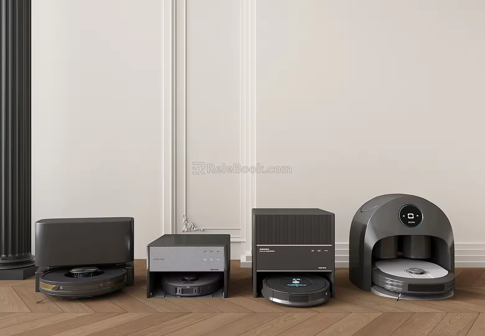 Modern intelligent sweeping machine sweeping robot 3d model