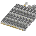 Modular Automated Industrial Conveyor System With Black Modules Yellow Connectors And Electronic Components