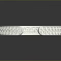 Elegant Silver Bracelet With Intricate Filigree Hollow Carving Shiny Design