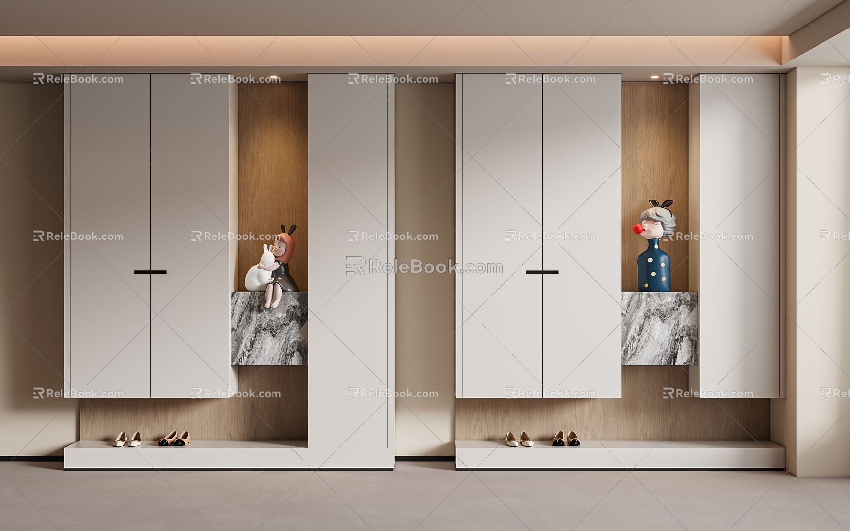 Entrance Shoe Cabinet 3d model