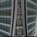 Modern Hotel Skyscraper With Glass Curtain Wall And Contemporary Architectural Design