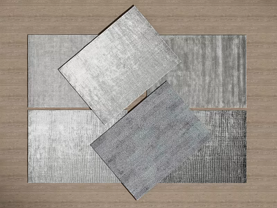 Square Rugs With Soft Textured Patterns For Modern Living Room Decor 3d model