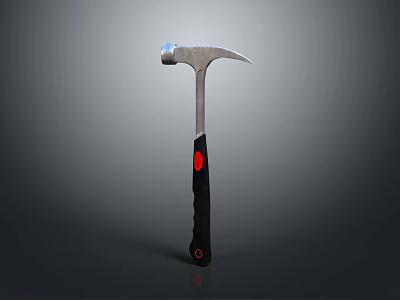 The picture focuses on a hammer, with no animal elements. It's impossible to generate an English title with "animal" as the main subject based on the key information of the picture. 3d model