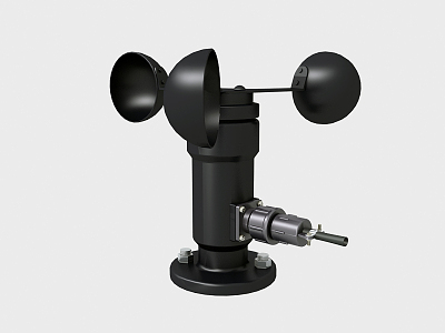 Modern anemometer speedometer 3d model