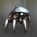 Mechanical crab machine crab robot intelligent machine science fiction robot future high-tech low face number low model simple model film and television level super realistic 3d model
