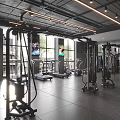 Spacious Gym Interior With Modern Fitness Equipment