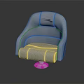 Modern Airplane Seat With Premium Leather Upholstery And Comfortable Ergonomic Design Structure