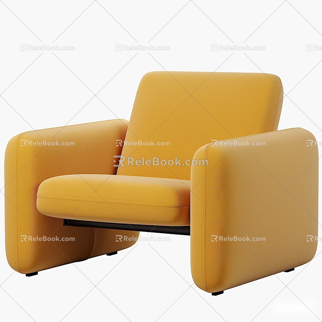 Modern Single Sofa 3d model